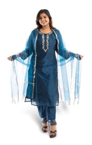 Organza silk salwar kameez set FS08
