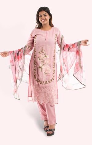 Heavy chinon red salwar kameez set FS10