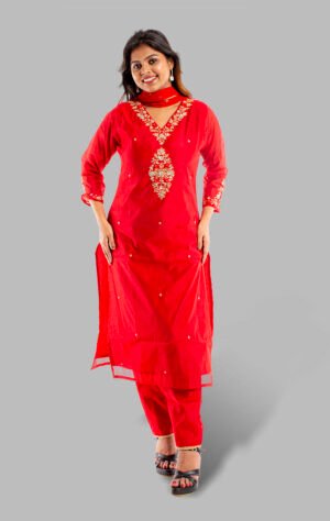 Black pure crepe salwar kameez set FS16