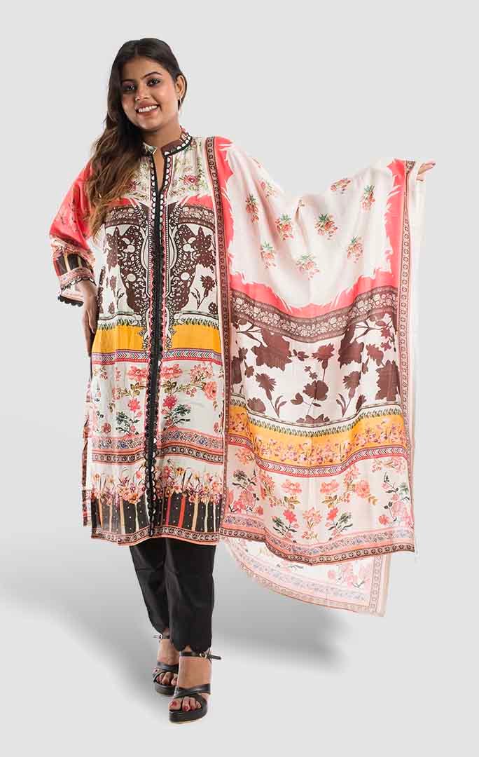 Pure cotton white salwar set FS32